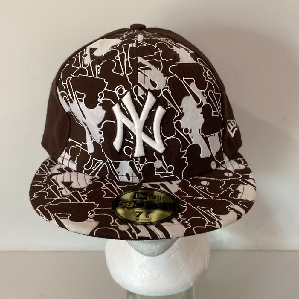 New York Yankees New Era 59FIFTY Brown and White Cap